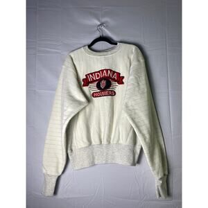 Vintage 90s IU Indiana University Crewneck Pullover Sweatshirt Womens Medium